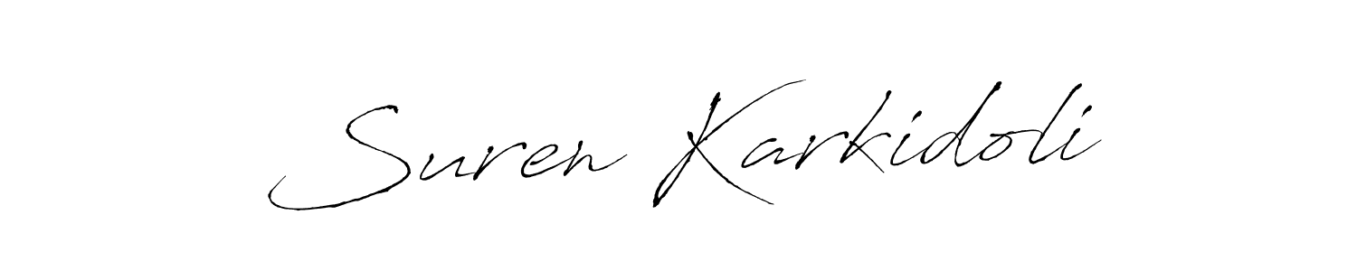 Also we have Suren Karkidoli name is the best signature style. Create professional handwritten signature collection using Antro_Vectra autograph style. Suren Karkidoli signature style 6 images and pictures png