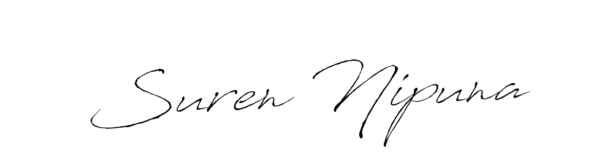 See photos of Suren Nipuna official signature by Spectra . Check more albums & portfolios. Read reviews & check more about Antro_Vectra font. Suren Nipuna signature style 6 images and pictures png