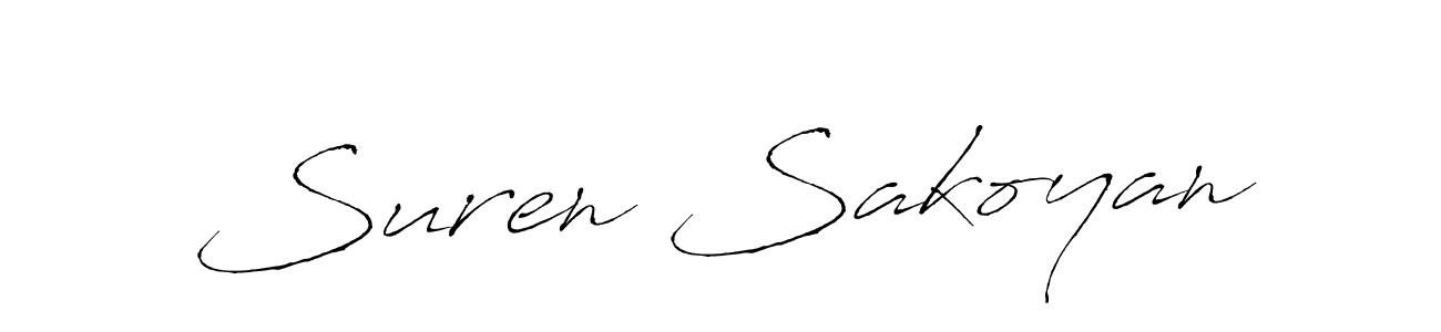 Design your own signature with our free online signature maker. With this signature software, you can create a handwritten (Antro_Vectra) signature for name Suren Sakoyan. Suren Sakoyan signature style 6 images and pictures png