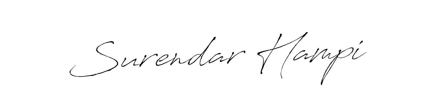 Make a short Surendar Hampi signature style. Manage your documents anywhere anytime using Antro_Vectra. Create and add eSignatures, submit forms, share and send files easily. Surendar Hampi signature style 6 images and pictures png