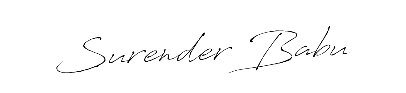 You should practise on your own different ways (Antro_Vectra) to write your name (Surender Babu) in signature. don't let someone else do it for you. Surender Babu signature style 6 images and pictures png