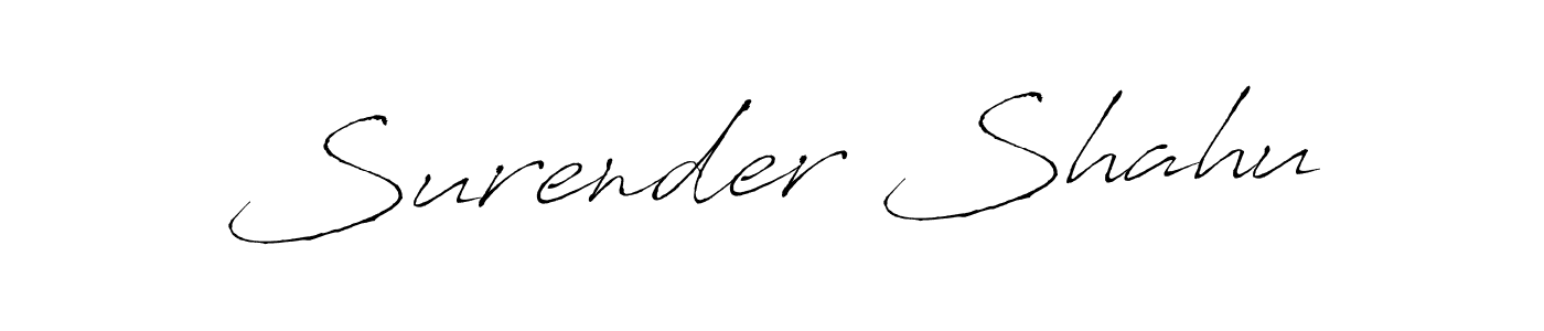 The best way (Antro_Vectra) to make a short signature is to pick only two or three words in your name. The name Surender Shahu include a total of six letters. For converting this name. Surender Shahu signature style 6 images and pictures png