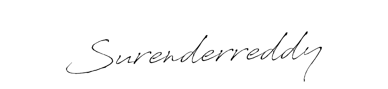 How to make Surenderreddy name signature. Use Antro_Vectra style for creating short signs online. This is the latest handwritten sign. Surenderreddy signature style 6 images and pictures png