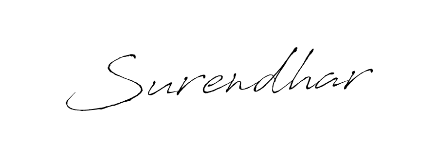 Make a beautiful signature design for name Surendhar. With this signature (Antro_Vectra) style, you can create a handwritten signature for free. Surendhar signature style 6 images and pictures png