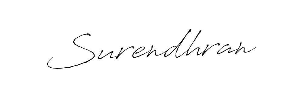 Surendhran stylish signature style. Best Handwritten Sign (Antro_Vectra) for my name. Handwritten Signature Collection Ideas for my name Surendhran. Surendhran signature style 6 images and pictures png