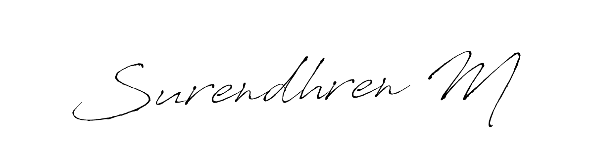 Also You can easily find your signature by using the search form. We will create Surendhren M name handwritten signature images for you free of cost using Antro_Vectra sign style. Surendhren M signature style 6 images and pictures png