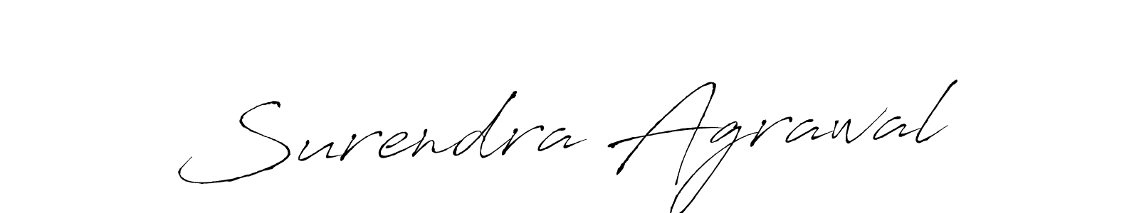 Use a signature maker to create a handwritten signature online. With this signature software, you can design (Antro_Vectra) your own signature for name Surendra Agrawal. Surendra Agrawal signature style 6 images and pictures png