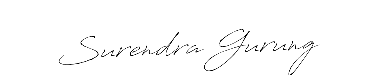 You should practise on your own different ways (Antro_Vectra) to write your name (Surendra Gurung) in signature. don't let someone else do it for you. Surendra Gurung signature style 6 images and pictures png