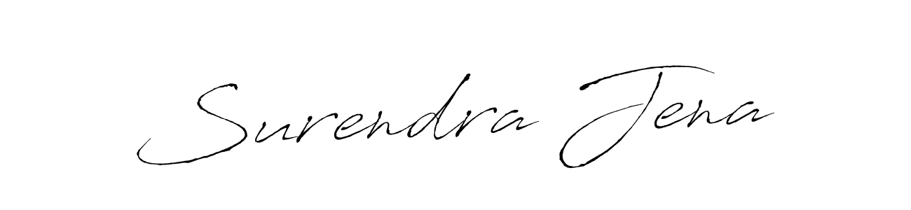 Use a signature maker to create a handwritten signature online. With this signature software, you can design (Antro_Vectra) your own signature for name Surendra Jena. Surendra Jena signature style 6 images and pictures png