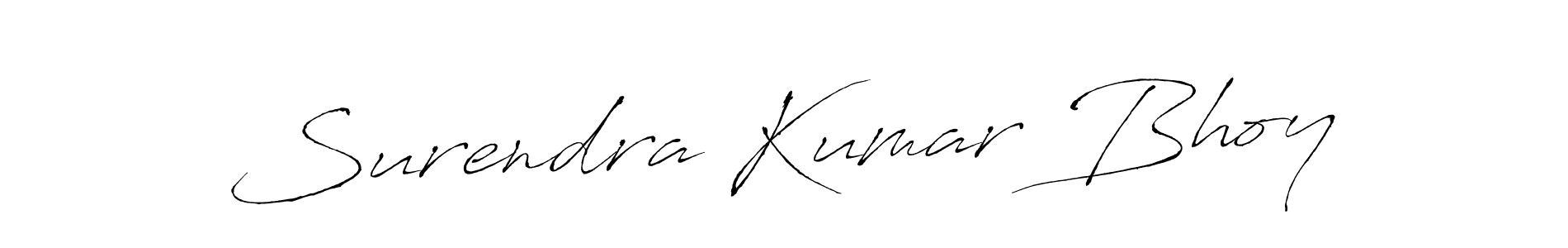 How to make Surendra Kumar Bhoy signature? Antro_Vectra is a professional autograph style. Create handwritten signature for Surendra Kumar Bhoy name. Surendra Kumar Bhoy signature style 6 images and pictures png