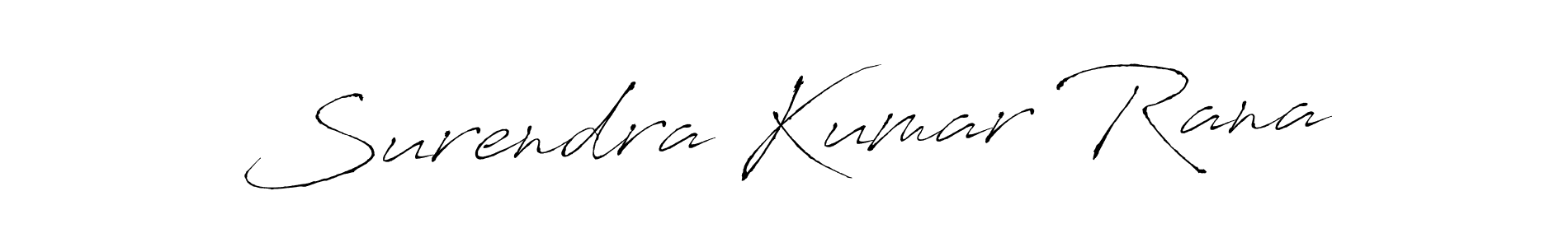 Design your own signature with our free online signature maker. With this signature software, you can create a handwritten (Antro_Vectra) signature for name Surendra Kumar Rana. Surendra Kumar Rana signature style 6 images and pictures png