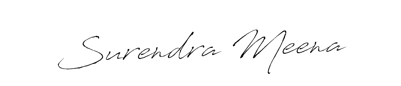 It looks lik you need a new signature style for name Surendra Meena. Design unique handwritten (Antro_Vectra) signature with our free signature maker in just a few clicks. Surendra Meena signature style 6 images and pictures png