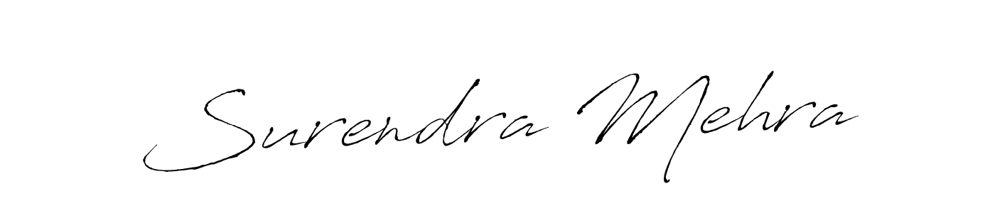 Also You can easily find your signature by using the search form. We will create Surendra Mehra name handwritten signature images for you free of cost using Antro_Vectra sign style. Surendra Mehra signature style 6 images and pictures png