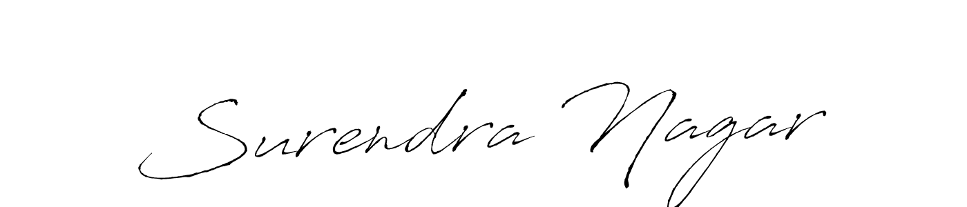 Use a signature maker to create a handwritten signature online. With this signature software, you can design (Antro_Vectra) your own signature for name Surendra Nagar. Surendra Nagar signature style 6 images and pictures png