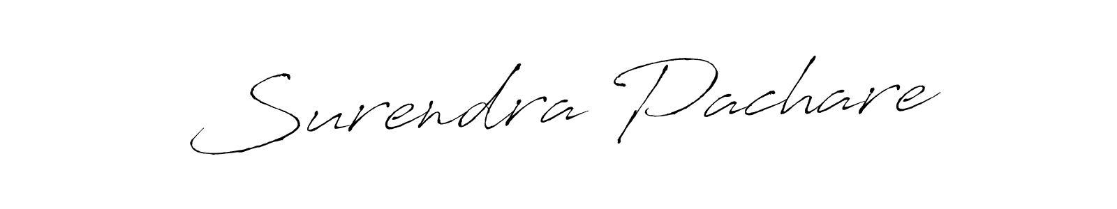 How to make Surendra Pachare name signature. Use Antro_Vectra style for creating short signs online. This is the latest handwritten sign. Surendra Pachare signature style 6 images and pictures png