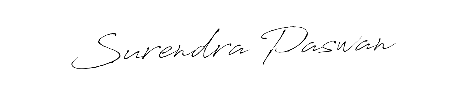 Also we have Surendra Paswan name is the best signature style. Create professional handwritten signature collection using Antro_Vectra autograph style. Surendra Paswan signature style 6 images and pictures png