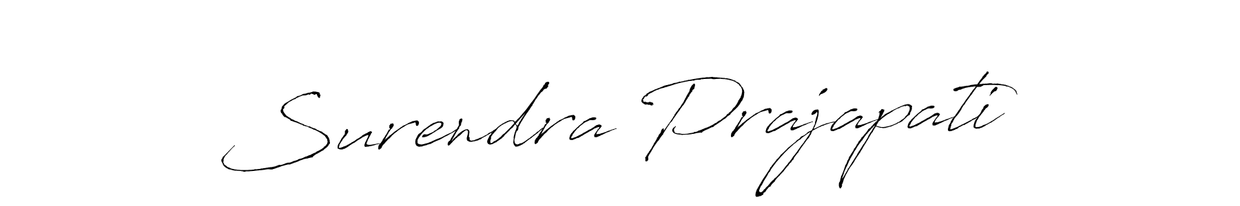 Surendra Prajapati stylish signature style. Best Handwritten Sign (Antro_Vectra) for my name. Handwritten Signature Collection Ideas for my name Surendra Prajapati. Surendra Prajapati signature style 6 images and pictures png