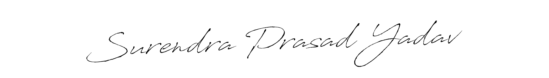 Create a beautiful signature design for name Surendra Prasad Yadav. With this signature (Antro_Vectra) fonts, you can make a handwritten signature for free. Surendra Prasad Yadav signature style 6 images and pictures png