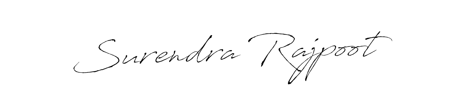 Design your own signature with our free online signature maker. With this signature software, you can create a handwritten (Antro_Vectra) signature for name Surendra Rajpoot. Surendra Rajpoot signature style 6 images and pictures png