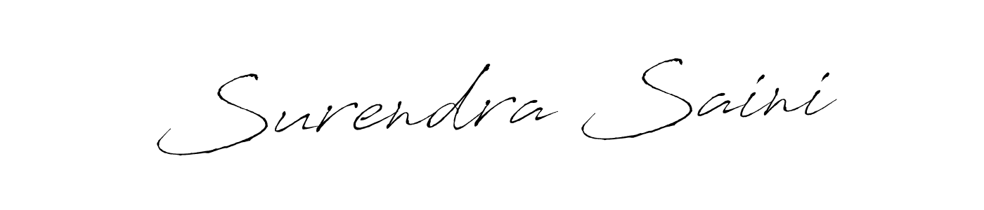 The best way (Antro_Vectra) to make a short signature is to pick only two or three words in your name. The name Surendra Saini include a total of six letters. For converting this name. Surendra Saini signature style 6 images and pictures png
