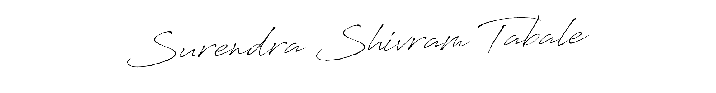 Design your own signature with our free online signature maker. With this signature software, you can create a handwritten (Antro_Vectra) signature for name Surendra Shivram Tabale. Surendra Shivram Tabale signature style 6 images and pictures png