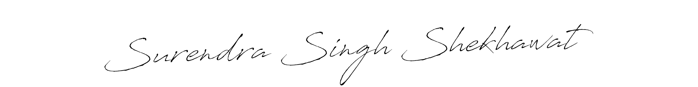 Surendra Singh Shekhawat stylish signature style. Best Handwritten Sign (Antro_Vectra) for my name. Handwritten Signature Collection Ideas for my name Surendra Singh Shekhawat. Surendra Singh Shekhawat signature style 6 images and pictures png