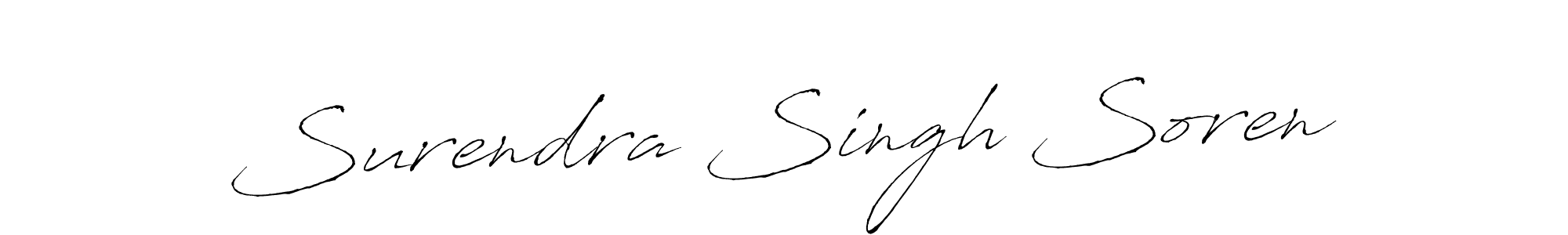 It looks lik you need a new signature style for name Surendra Singh Soren. Design unique handwritten (Antro_Vectra) signature with our free signature maker in just a few clicks. Surendra Singh Soren signature style 6 images and pictures png