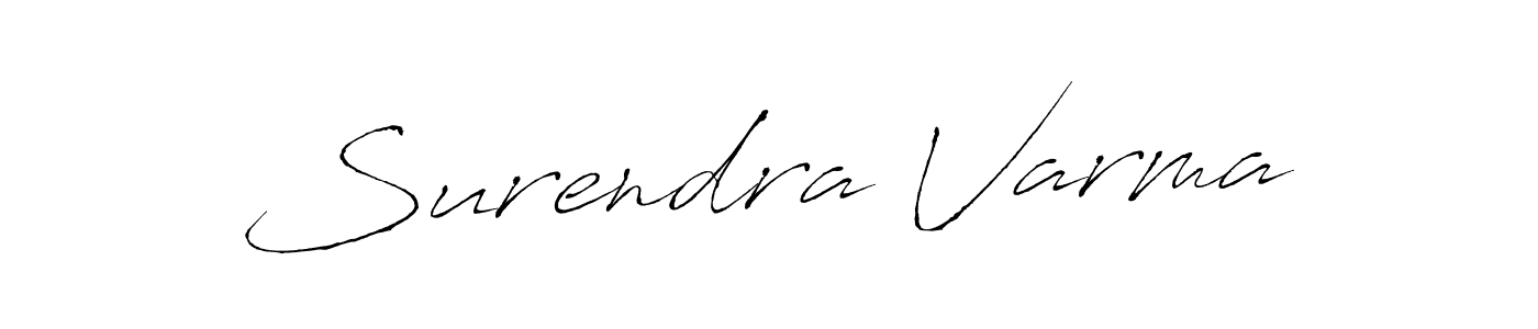 This is the best signature style for the Surendra Varma name. Also you like these signature font (Antro_Vectra). Mix name signature. Surendra Varma signature style 6 images and pictures png