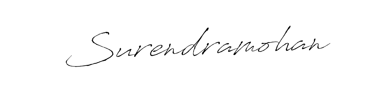 How to make Surendramohan signature? Antro_Vectra is a professional autograph style. Create handwritten signature for Surendramohan name. Surendramohan signature style 6 images and pictures png