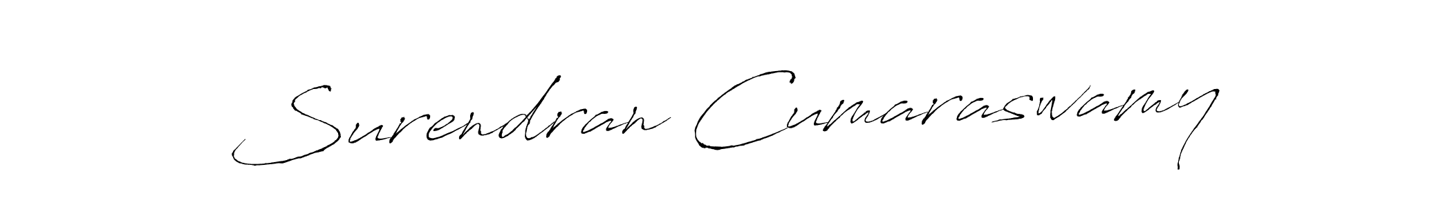 Create a beautiful signature design for name Surendran Cumaraswamy. With this signature (Antro_Vectra) fonts, you can make a handwritten signature for free. Surendran Cumaraswamy signature style 6 images and pictures png