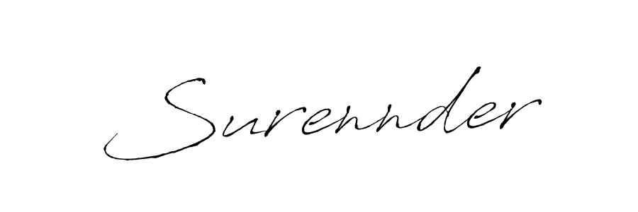 Also we have Surennder name is the best signature style. Create professional handwritten signature collection using Antro_Vectra autograph style. Surennder signature style 6 images and pictures png
