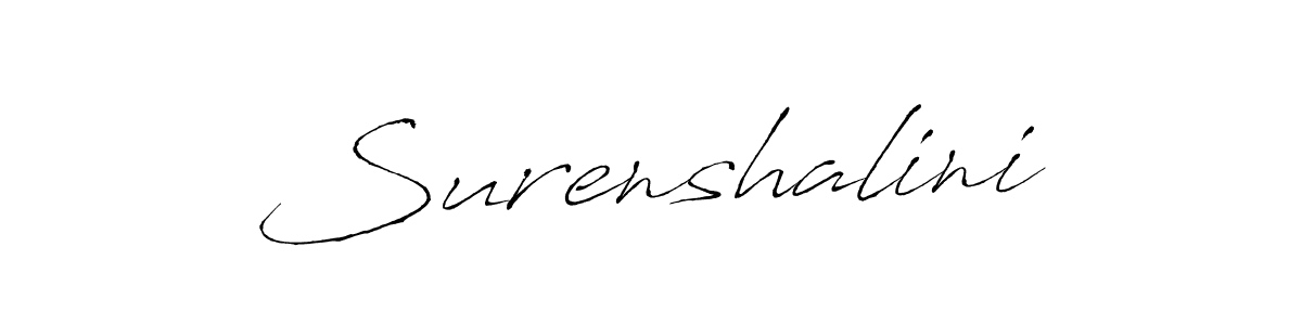 Make a beautiful signature design for name Surenshalini. With this signature (Antro_Vectra) style, you can create a handwritten signature for free. Surenshalini signature style 6 images and pictures png