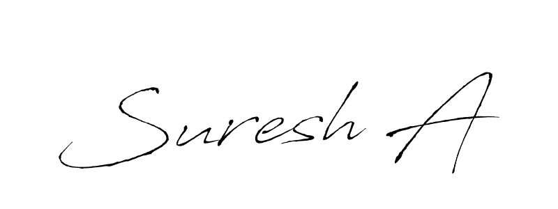 How to make Suresh A signature? Antro_Vectra is a professional autograph style. Create handwritten signature for Suresh A name. Suresh A signature style 6 images and pictures png