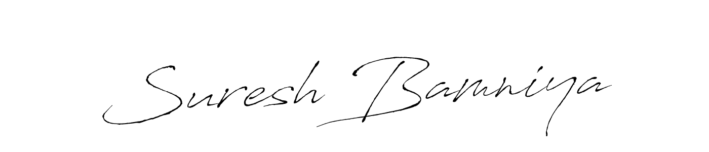 Make a short Suresh Bamniya signature style. Manage your documents anywhere anytime using Antro_Vectra. Create and add eSignatures, submit forms, share and send files easily. Suresh Bamniya signature style 6 images and pictures png