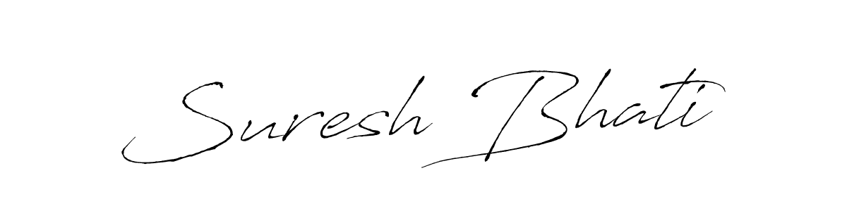 The best way (Antro_Vectra) to make a short signature is to pick only two or three words in your name. The name Suresh Bhati include a total of six letters. For converting this name. Suresh Bhati signature style 6 images and pictures png