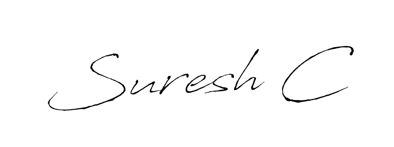 Create a beautiful signature design for name Suresh C. With this signature (Antro_Vectra) fonts, you can make a handwritten signature for free. Suresh C signature style 6 images and pictures png