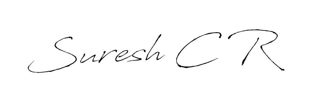 How to make Suresh C R signature? Antro_Vectra is a professional autograph style. Create handwritten signature for Suresh C R name. Suresh C R signature style 6 images and pictures png