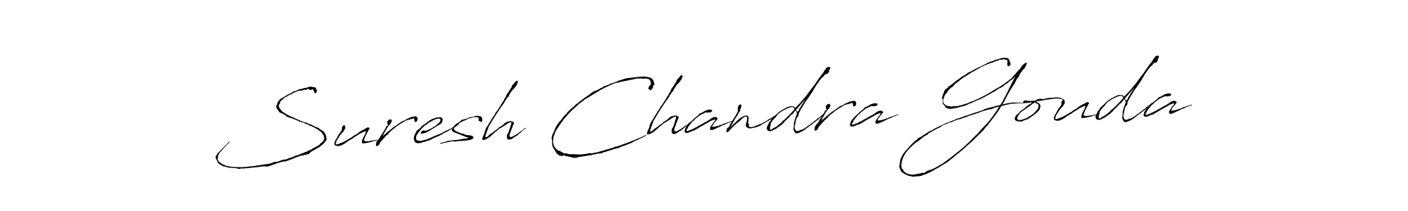 You should practise on your own different ways (Antro_Vectra) to write your name (Suresh Chandra Gouda) in signature. don't let someone else do it for you. Suresh Chandra Gouda signature style 6 images and pictures png