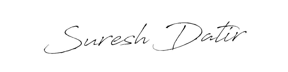 How to make Suresh Datir signature? Antro_Vectra is a professional autograph style. Create handwritten signature for Suresh Datir name. Suresh Datir signature style 6 images and pictures png