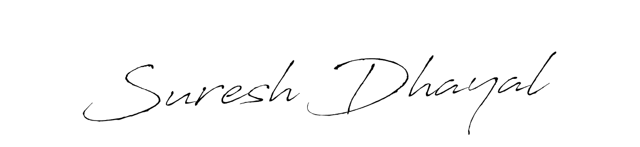 Also You can easily find your signature by using the search form. We will create Suresh Dhayal name handwritten signature images for you free of cost using Antro_Vectra sign style. Suresh Dhayal signature style 6 images and pictures png