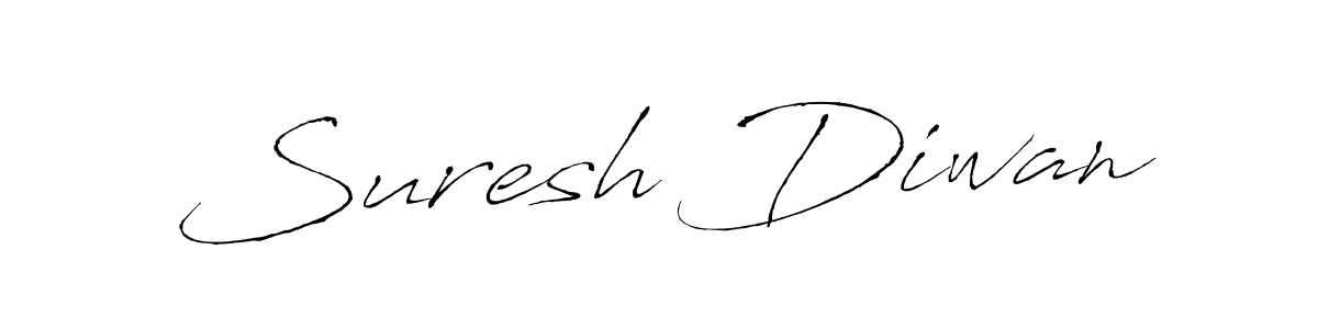 How to make Suresh Diwan signature? Antro_Vectra is a professional autograph style. Create handwritten signature for Suresh Diwan name. Suresh Diwan signature style 6 images and pictures png
