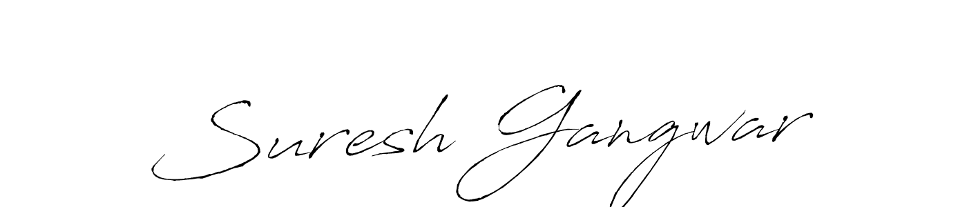 Create a beautiful signature design for name Suresh Gangwar. With this signature (Antro_Vectra) fonts, you can make a handwritten signature for free. Suresh Gangwar signature style 6 images and pictures png