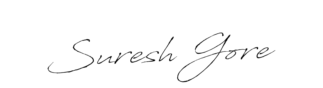 Suresh Gore stylish signature style. Best Handwritten Sign (Antro_Vectra) for my name. Handwritten Signature Collection Ideas for my name Suresh Gore. Suresh Gore signature style 6 images and pictures png