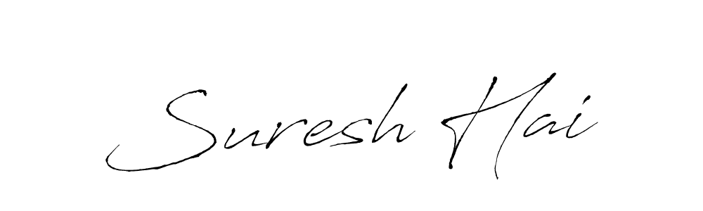 How to make Suresh Hai signature? Antro_Vectra is a professional autograph style. Create handwritten signature for Suresh Hai name. Suresh Hai signature style 6 images and pictures png