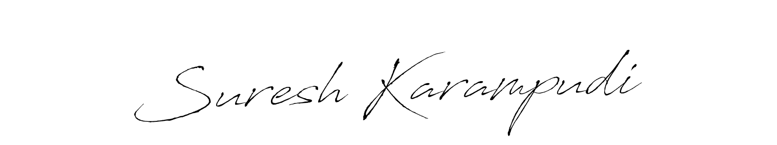 Suresh Karampudi stylish signature style. Best Handwritten Sign (Antro_Vectra) for my name. Handwritten Signature Collection Ideas for my name Suresh Karampudi. Suresh Karampudi signature style 6 images and pictures png