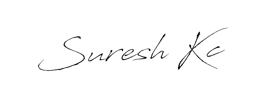 How to make Suresh Kc name signature. Use Antro_Vectra style for creating short signs online. This is the latest handwritten sign. Suresh Kc signature style 6 images and pictures png