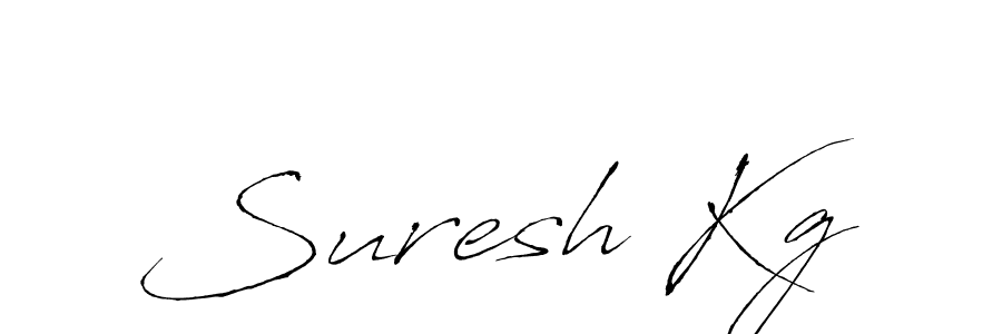 Antro_Vectra is a professional signature style that is perfect for those who want to add a touch of class to their signature. It is also a great choice for those who want to make their signature more unique. Get Suresh Kg name to fancy signature for free. Suresh Kg signature style 6 images and pictures png