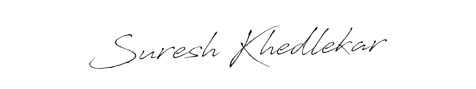 You should practise on your own different ways (Antro_Vectra) to write your name (Suresh Khedlekar) in signature. don't let someone else do it for you. Suresh Khedlekar signature style 6 images and pictures png