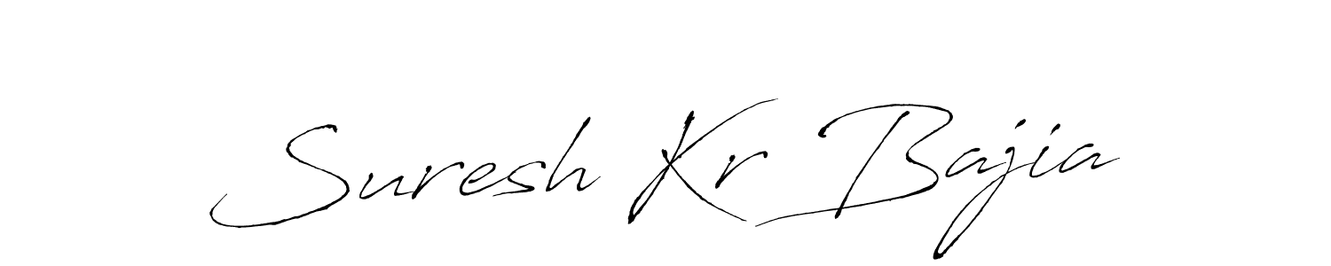 How to make Suresh Kr Bajia name signature. Use Antro_Vectra style for creating short signs online. This is the latest handwritten sign. Suresh Kr Bajia signature style 6 images and pictures png