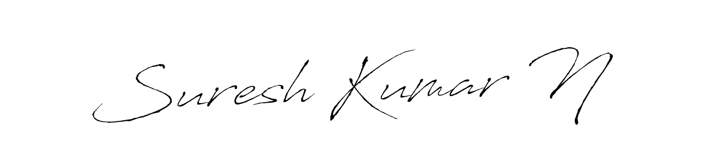 Here are the top 10 professional signature styles for the name Suresh Kumar N. These are the best autograph styles you can use for your name. Suresh Kumar N signature style 6 images and pictures png